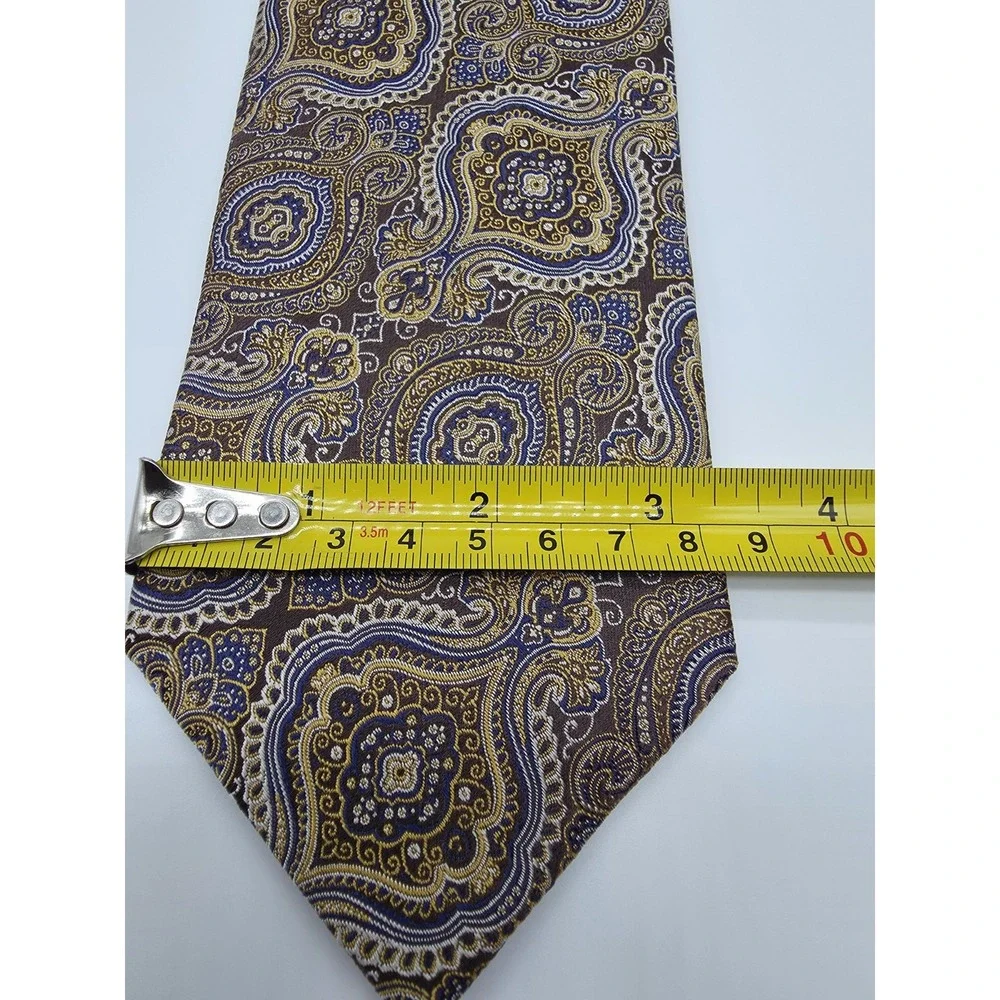 Joseph A Bank Silk Paisley Tie Signature  Collection Multicolor Necktie 3.25x58